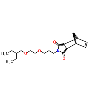 N-[3-[2-(2-ethylbutoxy)ethoxy]propyl]norborn-5-ene-2,3-dicarboximide Structure,63907-07-3Structure