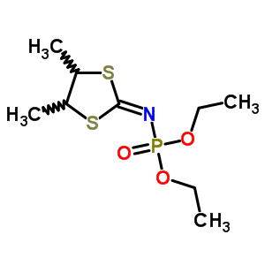 N-(4,5-dimethyl-1,3-dithiolan-2-ylidene)phosporamidic acid o,o-diethyl ester Structure,63907-30-2Structure