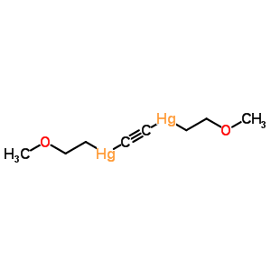 Bis[2-methoxyethylmercurio(ii)]acetylene Structure,63990-59-0Structure