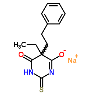 5-Ethyl-5-phenethyl-2-sodiothio-4,6(1h,5h)-pyrimidinedione Structure,64038-24-0Structure