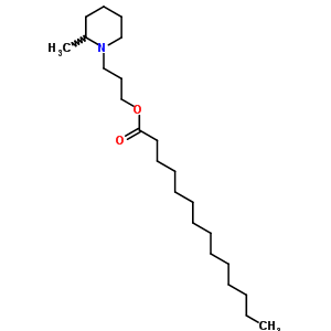 Myristic acid 3-(2-methylpiperidino)propyl ester Structure,64038-90-0Structure