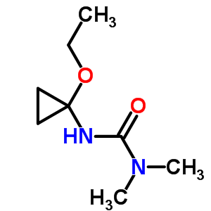 N-(1-乙氧基環(huán)丙基)-N,N-二甲基-脲結構式_64833-45-0結構式