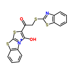 2-(1,3-苯并噻唑-2-基硫代)-1-(3-羥基-45-[1,3]噻唑并[2,3-b][1,3]苯并噻唑-2-基)乙酮結(jié)構(gòu)式_66085-22-1結(jié)構(gòu)式