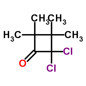 2,2-Dichloro-3,3,4,4-tetramethyl-cyclobutan-1-one Structure,66239-90-5Structure