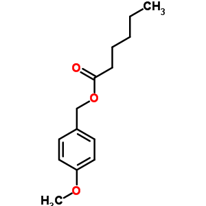 Hexanoic acid,(4-methoxyphenyl)methyl ester Structure,6624-60-8Structure