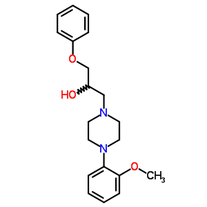 4-(O-methoxyphenyl)-.alpha.-phenoxymethyl-1-piperazineethanol Structure,66307-56-0Structure