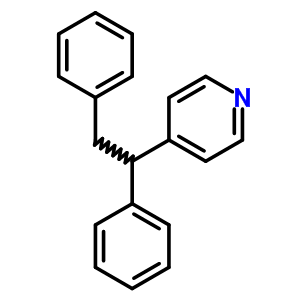 4-(1,2-Diphenylethyl)pyridine Structure,6634-61-3Structure