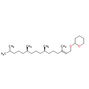 2-{[(2E)-3,7,11,15-tetramethyl-2-hexadecen-1-yl]oxy}tetrahydro-2h-pyran Structure,66432-63-1Structure