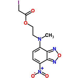 2-碘-乙酸 2-[甲基(7-硝基-2,1,3-苯并惡二唑-4-基)氨基]乙基酯結(jié)構(gòu)式_67013-48-3結(jié)構(gòu)式