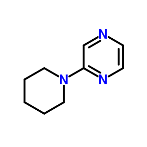 2-(1-哌啶)吡嗪結(jié)構(gòu)式_6705-23-3結(jié)構(gòu)式