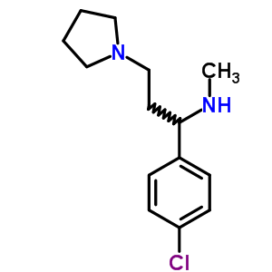 [1-(4-Chloro-phenyl)-3-pyrrolidin-1-yl-propyl]-methyl-amine Structure,672309-97-6Structure