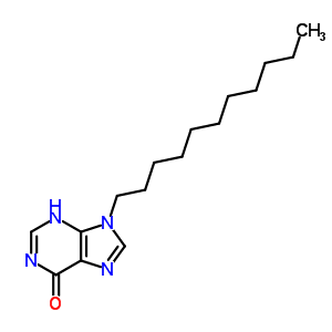 9-十一基-3H-嘌呤-6-酮結構式_68180-26-7結構式