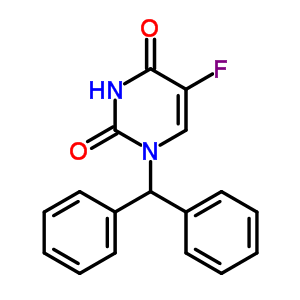 2,4(1H,3h)-pyrimidinedione,1-(diphenylmethyl)-5-fluoro- Structure,68321-45-9Structure