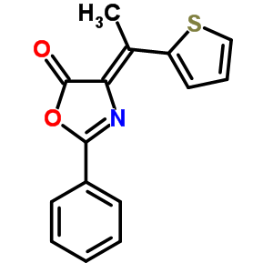 (4Z)-2-苯基-4-(1-噻吩-2-基亞乙基)-1,3-噁唑-5-酮結(jié)構(gòu)式_69015-84-5結(jié)構(gòu)式