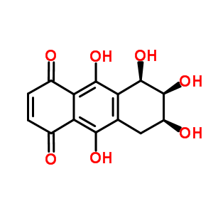 (5R,6s,7s)-5,6,7,9,10-pentahydroxy-5,6,7,8-tetrahydroanthracene-1,4-dione Structure,69286-22-2Structure