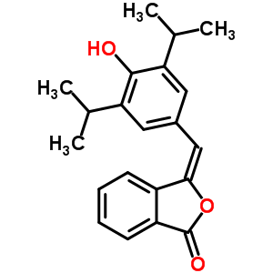 1(3H)-isobenzofuranone,3-[[4-hydroxy-3,5-bis(1-methylethyl)phenyl]methylene]- Structure,69574-11-4Structure