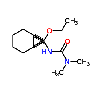 N-(7-乙氧基雙環(huán)[4.1.0]庚-7-基)-N,N-二甲基脲結(jié)構(gòu)式_69611-53-6結(jié)構(gòu)式