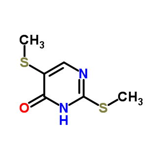 4(3H)-pyrimidinone, 2,5-bis(methylthio)- Structure,6962-95-4Structure