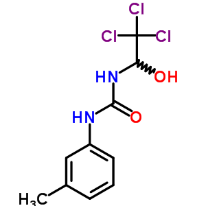 n-(3-甲基苯基)-n-(2,2,2-三氯-1-羥基乙基)-脲結(jié)構(gòu)式_69796-25-4結(jié)構(gòu)式