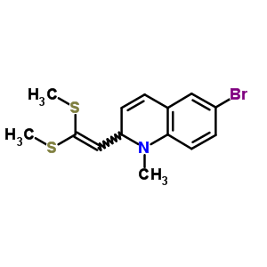 2-[2,2-Bis(methylsulfanyl)ethenyl]-6-bromo-1-methyl-2h-quinoline Structure,70125-30-3Structure