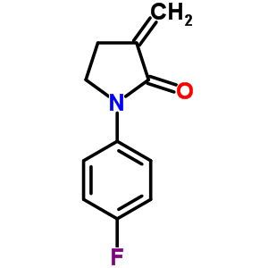 1-(4-Fluorophenyl)-3-methylidene-pyrrolidin-2-one Structure,70259-94-8Structure