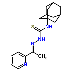 3-(1-Adamantyl)-1-(1-pyridin-2-ylethylideneamino)thiourea Structure,70618-55-2Structure