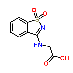 (1,1-Dioxo-1h-1lambda*6*-benzo[d]isothiazol-3-ylamino)-acetic acid Structure,71054-77-8Structure