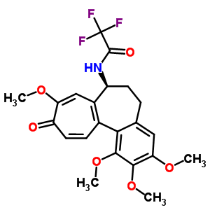 (S)-2,2,2-三氟-N-(5,6,7,10-四氫-1,2,3,9-四甲氧基-10-氧代苯并[a]庚搭烯-7-基)-乙酰胺結(jié)構(gòu)式_71324-48-6結(jié)構(gòu)式