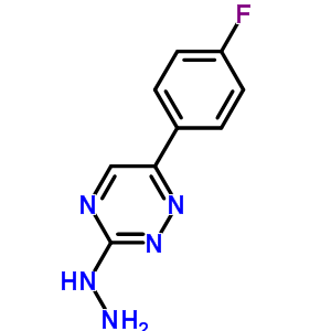 1-(6-(4-Fluorophenyl)-1,2,4-triazin-3-yl)hydrazine Structure,71347-59-6Structure