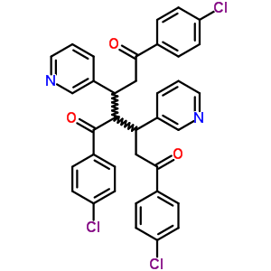 4-(4-Chlorobenzoyl)-1,7-bis(4-chlorophenyl)-3,5-dipyridin-3-yl-heptane-1,7-dione Structure,71568-54-2Structure