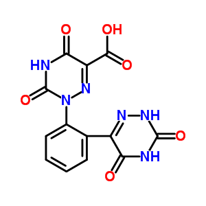 2,3,4,5-四氫-3,5-二氧代-2-[2-(2,3,4,5-四氫-3,5-二氧代-1,2,4-噻嗪-6-基)苯基]-1,2,4-三嗪-6-羧酸結(jié)構式_72177-30-1結(jié)構式