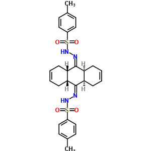 N-[[(4aS,8aR,9aR,10aS)-10-[(4-甲基苯基)磺?；禄鵠-1,4,4a,5,8,8a,9a,10a-八氫蒽-9-基]氨基]-4-甲基-苯磺酰胺結(jié)構(gòu)式_72284-68-5結(jié)構(gòu)式