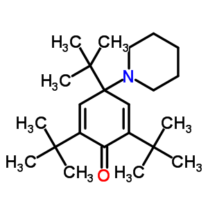 4-(1-Piperidyl)-2,4,6-tritert-butyl-cyclohexa-2,5-dien-1-one Structure,72483-56-8Structure