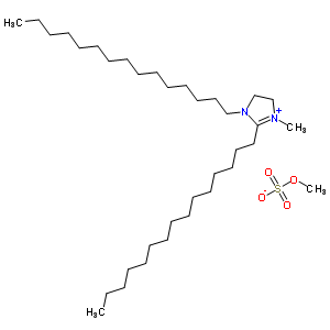 (2-C13-17-烷基-1-(2-C14-18-酰胺基乙基)-4,5-二氫-3-甲基咪唑鎓)硫酸甲酯鹽結(jié)構(gòu)式_72623-82-6結(jié)構(gòu)式