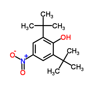 2,6-Di-tert-butyl-4-nitrophenol Structure,728-40-5Structure