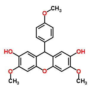 3,6-Dimethoxy-9-(4-methoxyphenyl)-9h-xanthene-2,7-diol Structure,73374-22-8Structure