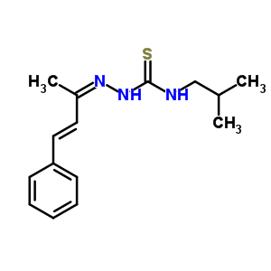 3-(2-Methylpropyl)-1-[[(e)-4-phenylbut-3-en-2-ylidene]amino]thiourea Structure,7402-32-6Structure