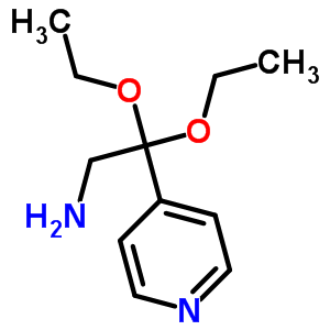 2,2-Diethoxy-2-(pyridin-4-yl)ethan-1-amine Structure,74209-44-2Structure