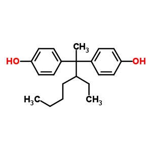 1,1-Bis(4-hydroxyphenyl)-2-ethylhexane Structure,74462-02-5Structure