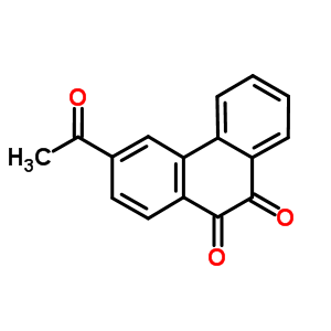 3-Acetylphenanthrene-9,10-dione Structure,7473-71-4Structure