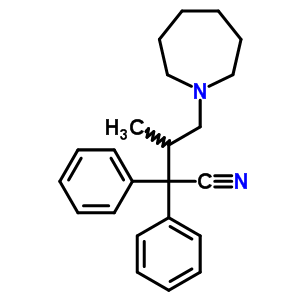 4-(Azepan-1-yl)-3-methyl-2,2-diphenyl-butanenitrile Structure,7475-82-3Structure