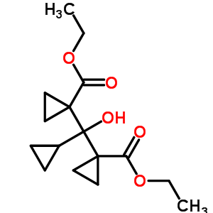 1-[環(huán)丙基-(1-乙氧基羰基環(huán)丙基)-羥基-甲基]環(huán)丙烷-1-羧酸乙酯結構式_74808-31-4結構式