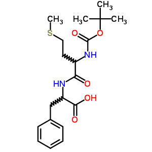 2-[[4-Methylsulfanyl-2-(tert-butoxycarbonylamino)butanoyl]amino]-3-phenyl-propanoic acid Structure,74825-73-3Structure