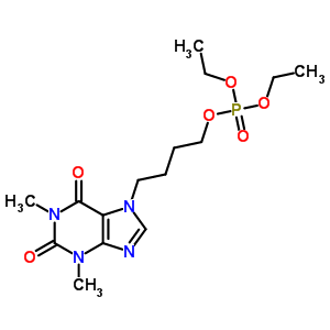 7-(4-Diethoxyphosphoryloxybutyl)-1,3-dimethyl-purine-2,6-dione Structure,7495-23-0Structure