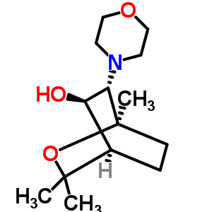 (1R,4r,5r,6s)-1,8,8-trimethyl-6-morpholin-4-yl-7-oxabicyclo[2.2.2]octan-5-ol Structure,76735-21-2Structure