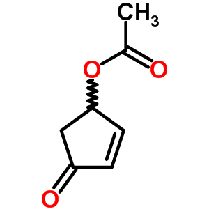 4-Acetoxy-2-cyclopenten-1-one Structure,768-48-9Structure