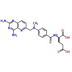 L-glutamic acid,n-[4-[[(2,4-diaminopyrido[3,2-d]pyrimidin-6-yl)methyl]methylamino]benzoyl]- Structure,76822-62-3Structure