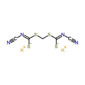 Methylenebis(cyanimidodithiocarbonic acid)-s,s-dipotassium salt Structure,76837-94-0Structure