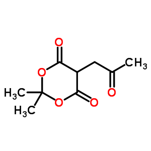 2,2-Dimethyl-5-(2-oxopropyl)-1,3-dioxane-4,6-dione Structure,77228-15-0Structure