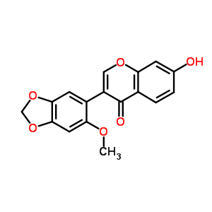 7-Hydroxy-3-(6-methoxybenzo[1,3]dioxol-5-yl)chromen-4-one Structure,7741-28-8Structure